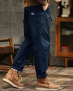 Men's Vintage Wash Rugged Cargo Trousers