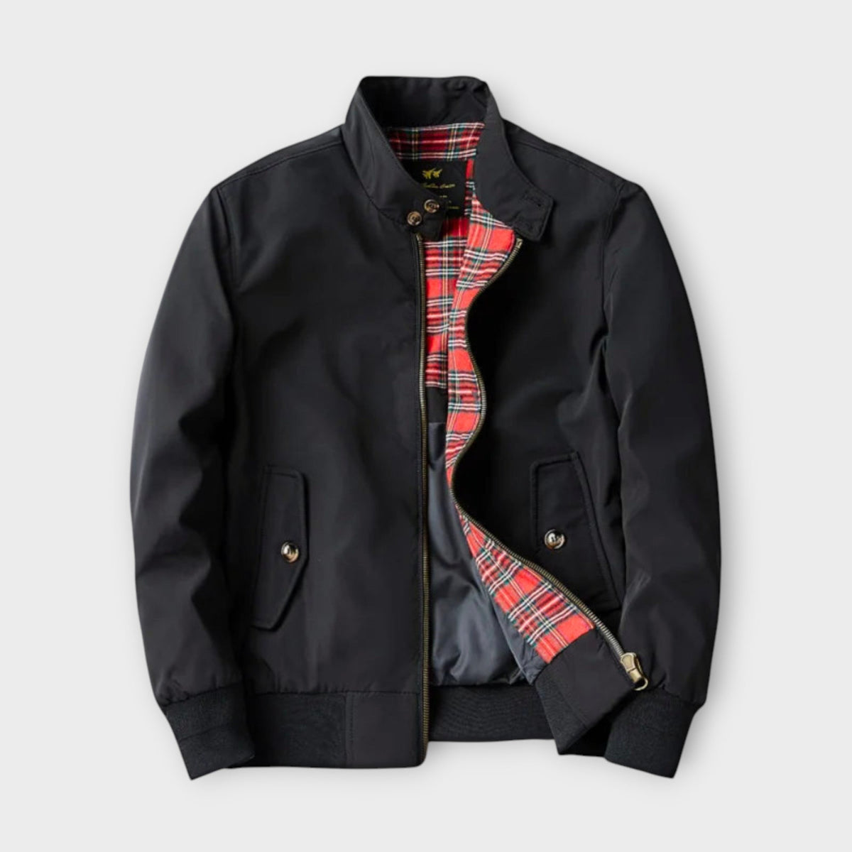 Men's Zip Up Harrington Jacket for Autumn and Winter