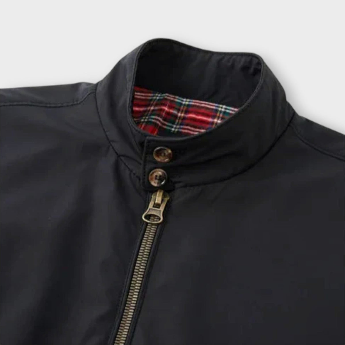 Men's Zip Up Harrington Jacket for Autumn and Winter