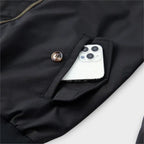 Men's Zip Up Harrington Jacket for Autumn and Winter