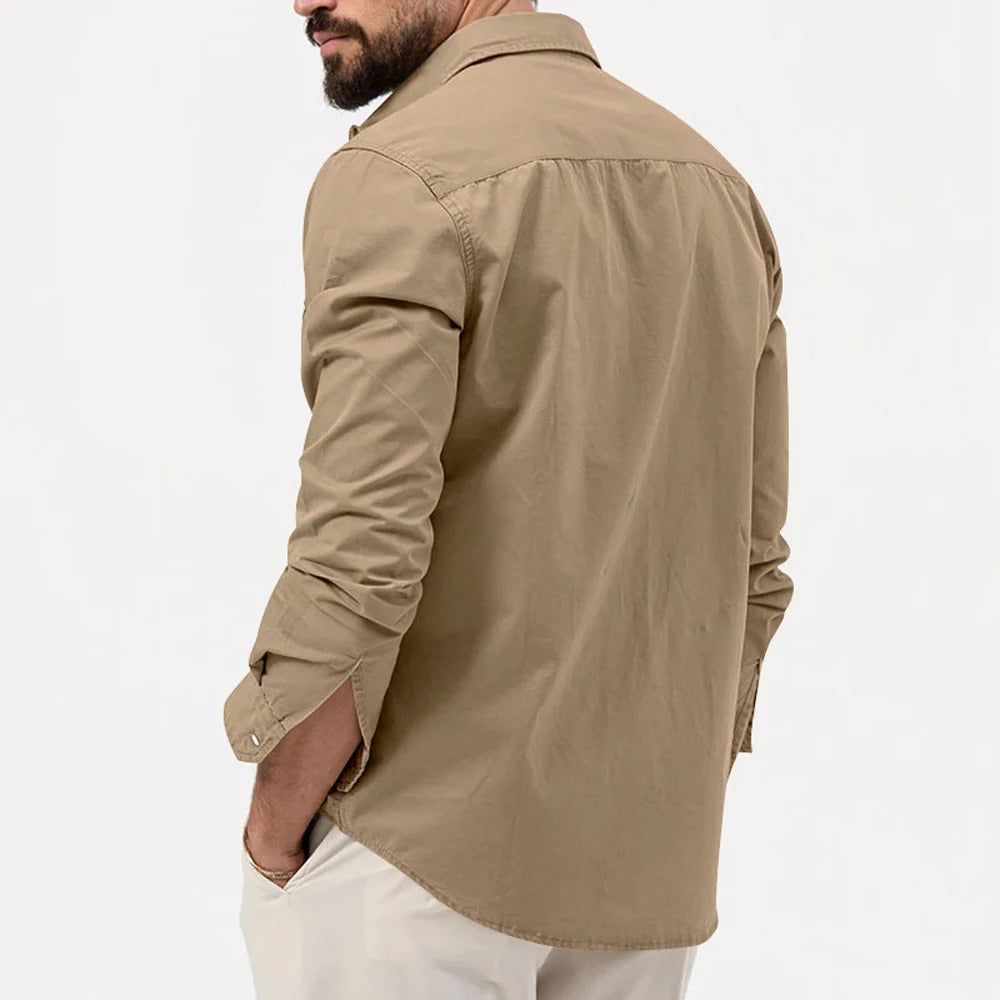 FALTENRESISTENTE KNOPFSHIRT FÜR MÄNNER