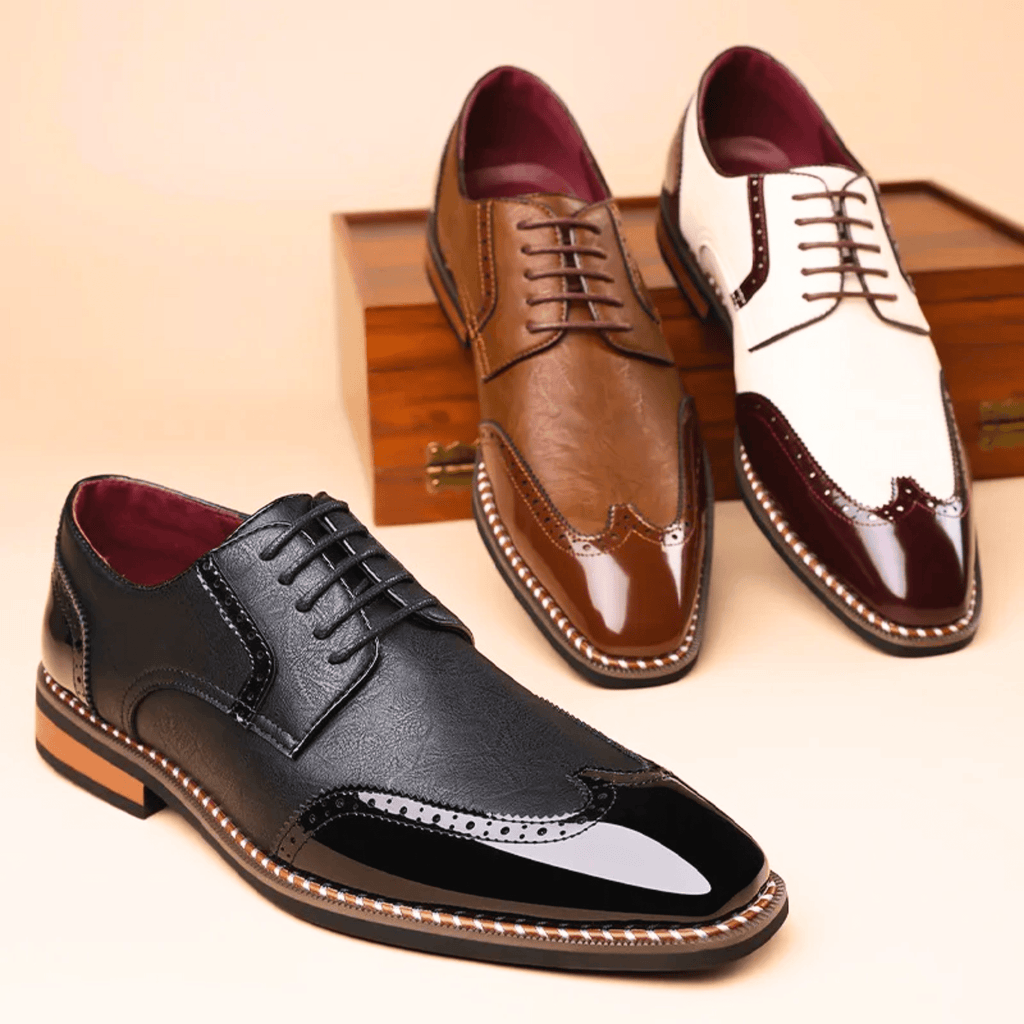 ZWEIFARBIGE SCHUHE FÜR HERREN