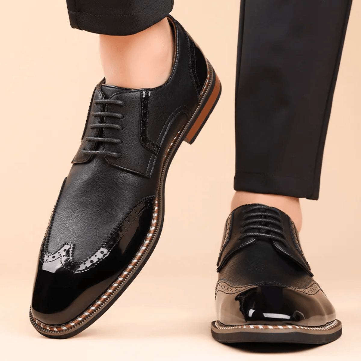 ZWEIFARBIGE SCHUHE FÜR HERREN